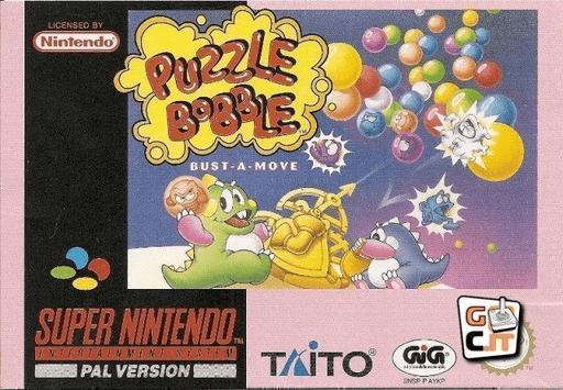 Bust-A-Move box art for Super Nintendo